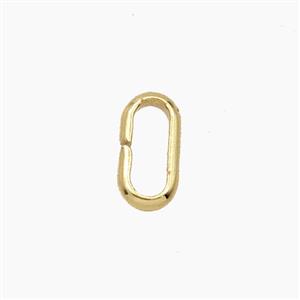 Copper Oval JumpRings Gold Plated, approx 5-9mm [FD28778]