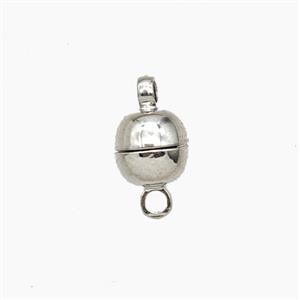Copper Magnetic Clasp Platinum Plated, approx 6mm [FD28885]