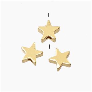 Copper Star Beads Gold Plated, approx 5mm [FD29002]