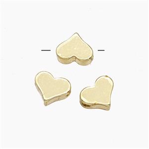 Copper Heart Beads Gold Plated, approx 5-6mm [FD29008]