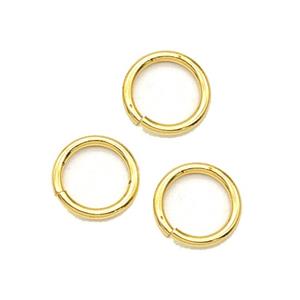 Copper Jumprings Gold Plated, approx 12mm [FD29043]