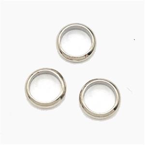 Copper Jumprings Platinum Plated, approx 10mm [FD29045]