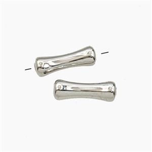 Copper Bamboo Tube Beads Platinum Plated, approx 4-12mm [FD29263]