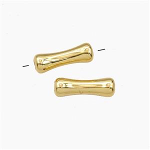 Copper Bamboo Tube Beads Gold Plated, approx 4-12mm [FD29264]