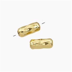 Copper Tube Beads Gold Plated, approx 4-9mm [FD29266]