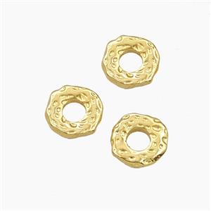 Copper Circle Beads Gold Plated, approx 8mm [FD29274]