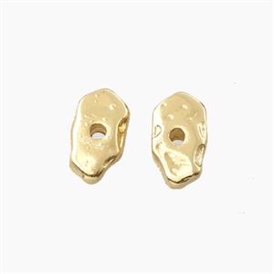 Copper Bead, Gold Plated, approx 5-10mm [FD29286]
