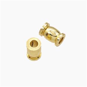 Copper Bead, Gold Plated, approx 4-6mm [FD29302]