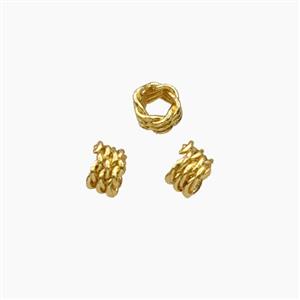 Copper Bead, Gold Plated, approx 3.5mm [FD29307]