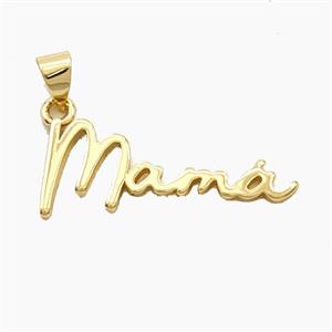 Copper Mama Pendant Gold Plated, approx 5-26mm [FD29407]