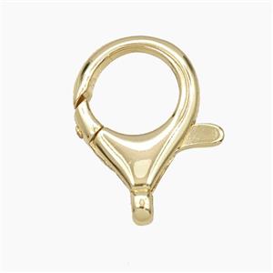 Copper Lobster Clasp Gold Plated, approx 15-23mm [FD29837]