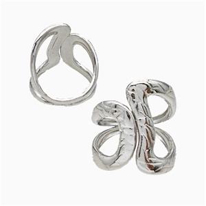 Copper Rings Platinum Plated, approx 20mm, 18mm dia [FN20135]