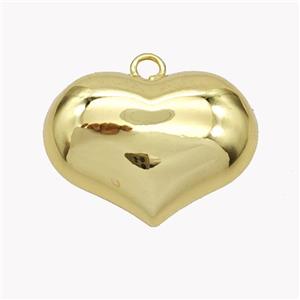 Copper Heart Pendant Gold Plated, approx 25-30mm [FN49583-L]
