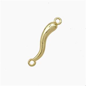 Copper Chili Connector Gold Plated, approx 3-15mm [FN49690]