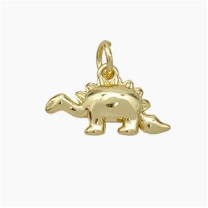Copper Dinosaur Pendant Gold Plated, approx 7-16mm [FN49695]