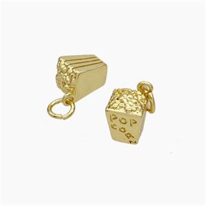 Copper Popcorn Pendant Gold Plated, approx 6-9mm [FN49700]