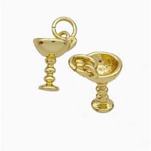 Copper Cup Pendant Gold Plated, approx 7-10mm [FN49708]