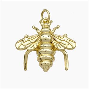 Copper Honeybee Pendant Gold Plated, approx 20mm [FN49731]