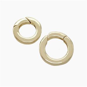 Copper Carabiner Clasp Circle Gold Plated, approx 13mm [FN49980-S]
