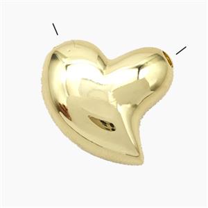 Copper Heart Pendant Gold Plated, approx 20mm [FN50130]