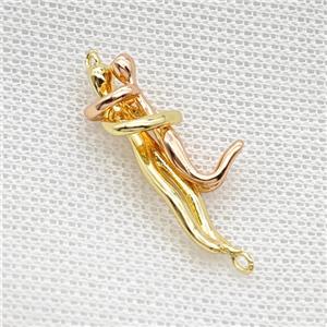 Copper Couple Connector Rose Gold Plated, approx 5-30mm, 5-20mm [FN50148]