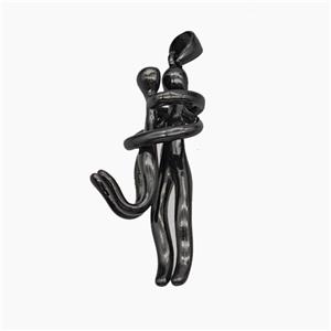 Copper Couple Pendant Black Plated, approx 5-30mm, 5-20mm [FN50163]