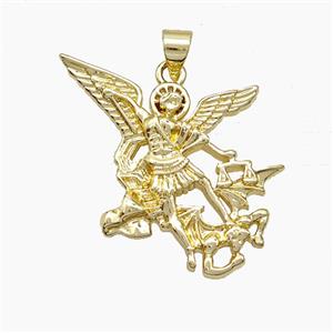 Copper Fairy Charms Pendant Gold Plated, approx 25-30mm [FN51110]