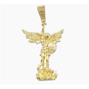 Copper Fairy Charms Pendant Gold Plated, approx 28-40mm [FN51113]