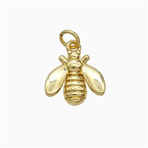 Copper Honeybee Pendant Gold Plated, approx 13mm [FN51344]