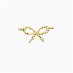 Copper Awareness Ribbons Pendant 2loops Gold Plated, approx 7-10mm [FN51893]