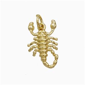 Copper Scorpion Pendnat Gold Plated, approx 10-16mm [FN51961]