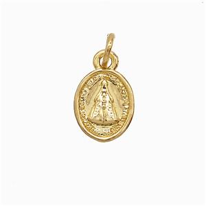 Copper Pope Charms Pendant 18K Gold Plated, approx 8-10mm [FN52162]