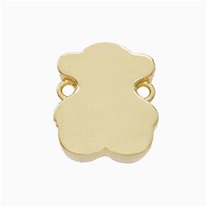 Copper Bear Connector 18K Gold Plated, approx 14-16mm [FN52173]