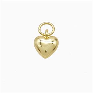Copper Heart Pendant 18K Gold Plated, approx 7.5mm [FN52175]