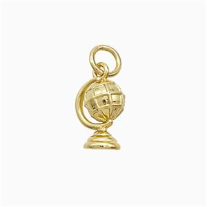 Copper Globe Pendant Gold Plated, approx 8-10mm [FN52466]