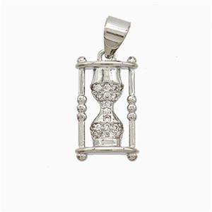 Copper Pendant Pave Zircon, Gold Plated, approx 9-15mm [FN52567]