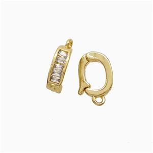 Copper Clasp, Gold Plated, approx 6-8.5mm [FN52624]