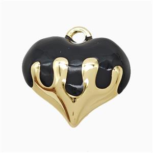 Enamel Copper Pendant, Gold Plated, approx 20mm [FN52746]