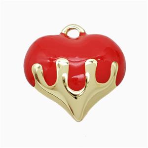 Enamel Copper Pendant, Gold Plated, approx 20mm [FN52747]