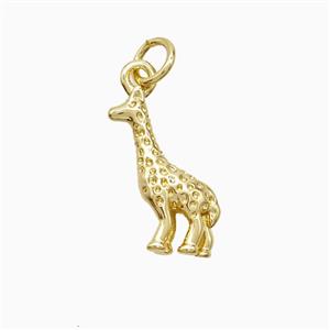 Copper Giraffe Pendant Gold Plated, approx 7-15mm [FN52851]