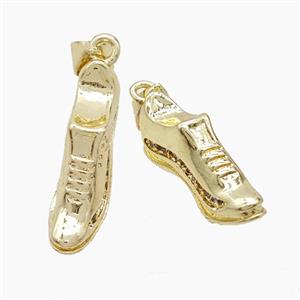 Copper Shoes Pendant Gold Plated, approx 9-20mm [FN53128]