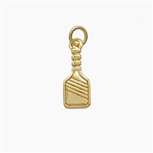 Copper Pickleball Paddle Pendant Sports Gold Plated, approx 5-12mm [FN54105]