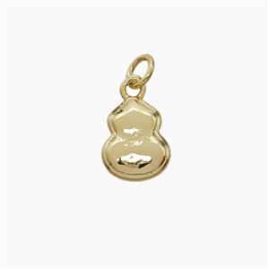Copper Gourd Pendant Gold Plated, approx 7-9mm [FN54173]