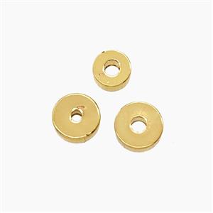 Copper Heishi Spacer Beads Gold Plated, approx 5mm [FN54308-5MM]