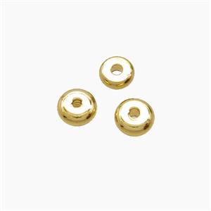 Copper Heishi Beads Gold Plated, approx 4mm [FN54312-4MM]