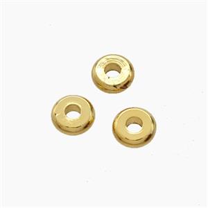 Copper Heishi Spacer Beads Gold Plated, approx 5mm [FN54316]