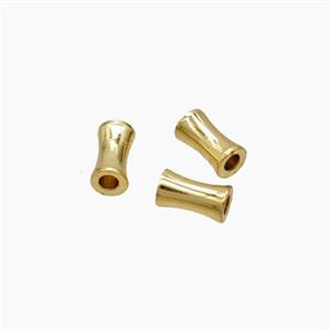 Copper Tube Beads Gold Plated, approx 3x5.5mm [FN54341]