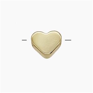 Copper Heart Beads Gold Plated, approx 7-8mm [FN54349]