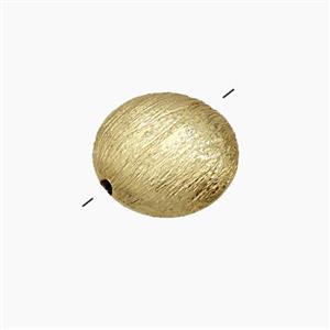 Copper Button Beads Brushed Gold Plated, approx 15mm [FN54353]