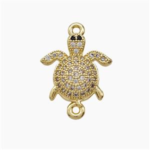 Copper Pendant Pave Zircon, Gold Plated, approx 15mm [FN54477]